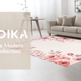 Ultra Soft Area Rug, Non Slip, Stain Resistant, Washable Area Rugs for Living Room, Bedroom, Stylish Shag Patterned Sophistication(White)