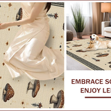 Ultra Soft Area Rug, Non Slip, Stain Resistant, Washable Area Rugs for Living Room, Bedroom, witchy boho vintage(Beige)