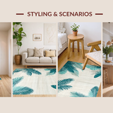 Luxurious Aqua Floral Design(Blue)