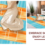 Ultra Soft Area Rug, Non Slip, Stain Resistant, Washable Area Rugs for Living Room, Bedroom, Soft Hypebeast Ocean Vibe(Orange)