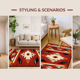 Cozy Textured Tiled Composition(Red)