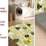 Ultra Soft Area Rug, Non Slip, Stain Resistant, Washable Area Rugs for Living Room, Bedroom, Fluffy Soft Transitional Design(Yellow)