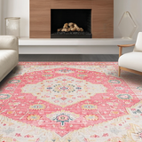 Elegant Low Pile Botanical Design(Pink)