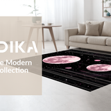 Ultra Soft Area Rug, Non Slip, Stain Resistant, Washable Area Rugs for Living Room, Bedroom, Starry Sky Vibrant Botanical Motif(Pink)