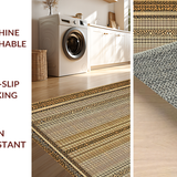 Ultra Soft Area Rug, Non Slip, Stain Resistant, Washable Area Rugs for Living Room, Bedroom, Sleek Neutral Leopard Texture(Beige)