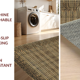 Ultra Soft Area Rug, Non Slip, Stain Resistant, Washable Area Rugs for Living Room, Bedroom, Minimalist Animal Texture Display(Beige)