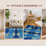 Contemporary Dynamic Patterned Elegance(Blue)