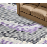 Ultra Soft Area Rug, Non Slip, Stain Resistant, Washable Area Rugs for Living Room, Bedroom, Charming Pastel Geometric Inspiration(Gray)