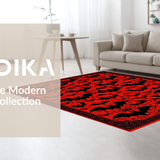 Eerie Bat Motif with Contrast(Red)