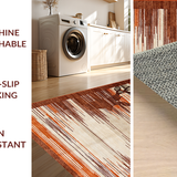 Ultra Soft Area Rug, Non Slip, Stain Resistant, Washable Area Rugs for Living Room, Bedroom, Cozy Woodland Inspired Design Element(Brown)