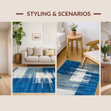 Luxe Grayscale Layered Artistry(Blue)