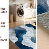 Stylish Fluid Texture Statement(Blue)