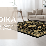 Whimsical Black and Ivory Tiled Design(Black)