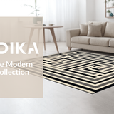 Elegant Faded Geometric Arrangement(Beige)