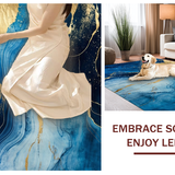 Chic Fluid Patterned Surface(Blue)