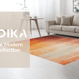 Ultra Soft Area Rug, Non Slip, Stain Resistant, Washable Area Rugs for Living Room, Bedroom, Ombre Gradient Rug with Rustic Vintage Look and Delicate Linear Texture(Brown)