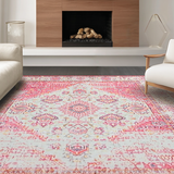 Chic Distressed Botanical Motif(Pink)