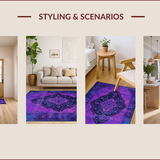 Vintage Floral Overlay Artistry(Purple)