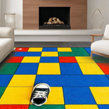 Ultra Soft Area Rug, Non Slip, Stain Resistant, Washable Area Rugs for Living Room, Bedroom, Youthful Engaging Play Space Decor(Yellow)