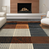Ultra Soft Area Rug, Non Slip, Stain Resistant, Washable Area Rugs for Living Room, Bedroom, Vibrant Cowboy-Themed Bath Decor(Brown)