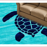 Coastal Blue Abstract Waves(Blue)