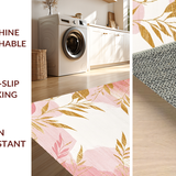 Chic Abstract Leaf Motif(Pink)