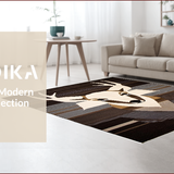 Ultra Soft Area Rug, Non Slip, Stain Resistant, Washable Area Rugs for Living Room, Bedroom, Vibrant Wildlife Inspired Texture(Brown)