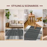Classic Farmhouse Striped Elegance(Black)