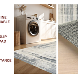 Ultra Soft Area Rug, Non Slip, Stain Resistant, Washable Area Rugs for Living Room, Bedroom, Subtle Gray Animal Print Style(Gray)