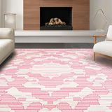 Vibrant Playful Wavy Motif(Pink)