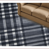 Ultra Soft Area Rug, Non Slip, Stain Resistant, Washable Area Rugs for Living Room, Bedroom, Contrasting Modern Geometric Minimalism(Gray)