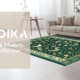 Chic Dark Green Botanical Motif(Green)