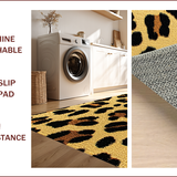 Ultra Soft Area Rug, Non Slip, Stain Resistant, Washable Area Rugs for Living Room, Bedroom, Fashionable Leopard Print Soft Living Room(Beige)