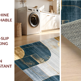 Artistic Navy and Gold Mosaic Theme(Blue)