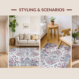 Contemporary Textured Floral Theme(Red)