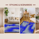 Bright Whimsical Swirl Composition(Blue)