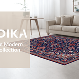 Artful Contemporary Fringe Accent(Blue)