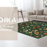 Dynamic Colorful Butterfly Tapestry(Green)