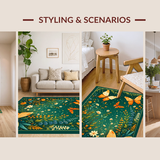 Whimsical Butterfly Garden Delight(Green)