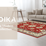 Rustic Red Geometric Composition(Red)