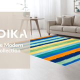 Vibrant Brushstroke Striped Aesthetic(Blue)
