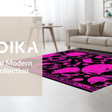 Ultra Soft Area Rug, Non Slip, Stain Resistant, Washable Area Rugs for Living Room, Bedroom, Eerie yet Fun Seasonal Decor(Pink)