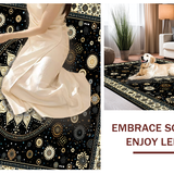 Cozy Textured Fringe Runner(Black)