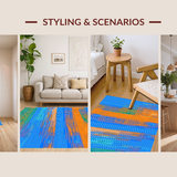 Trendy Colorful Layered(Blue)
