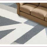 Ultra Soft Area Rug, Non Slip, Stain Resistant, Washable Area Rugs for Living Room, Bedroom, Contemporary White and Gray Kitchen Easy-Clean Rug(Gray)