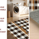 Ultra Soft Area Rug, Non Slip, Stain Resistant, Washable Area Rugs for Living Room, Bedroom, Bright Farmhouse Style Easter Decor(Brown)