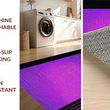 Ultra Soft Area Rug, Non Slip, Stain Resistant, Washable Area Rugs for Living Room, Bedroom, Chic Geometric Gaming Art(Purple)