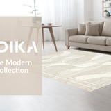 Dynamic Cream Abstract Wave Composition(Beige)