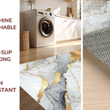 Ultra Soft Area Rug, Non Slip, Stain Resistant, Washable Area Rugs for Living Room, Bedroom, Luxurious Marbleized Textured Visual(White)