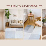 Contemporary Cozy Solid Shag Design(Gray)